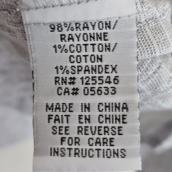 Habitat Popover Tunic Top Textured Size‎ Medium Hi Low Rayon Stretch Gray - Picture 6 of 7